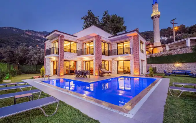 Villa Esma Sultan , Ölüdeniz Faralya'da Deniz Manzaralı 4 Odalı Lüks Villa - Onlinevillam