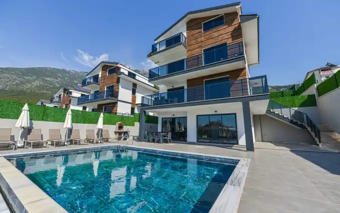 Villa Dedem B Blok , Ölüdeniz'de Kapalı Isıtmalı Havuz, Sauna ve Hamamlı Lüks Kiralık Villa - Onlinevillam