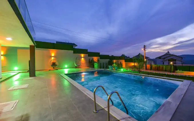 Villa Dedem D Blok , Ölüdenizde Kapalı Isıtmalı Havuz, Sauna ve Hamamlı Lüks Kiralık Villa - gunesholidayvillas