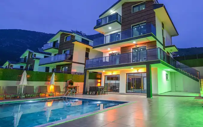 Villa Dedem A Blok , Ölüdeniz'de Kapalı Isıtmalı Havuz, Sauna ve Hamamlı Lüks Kiralık Villa - Onlinevillam